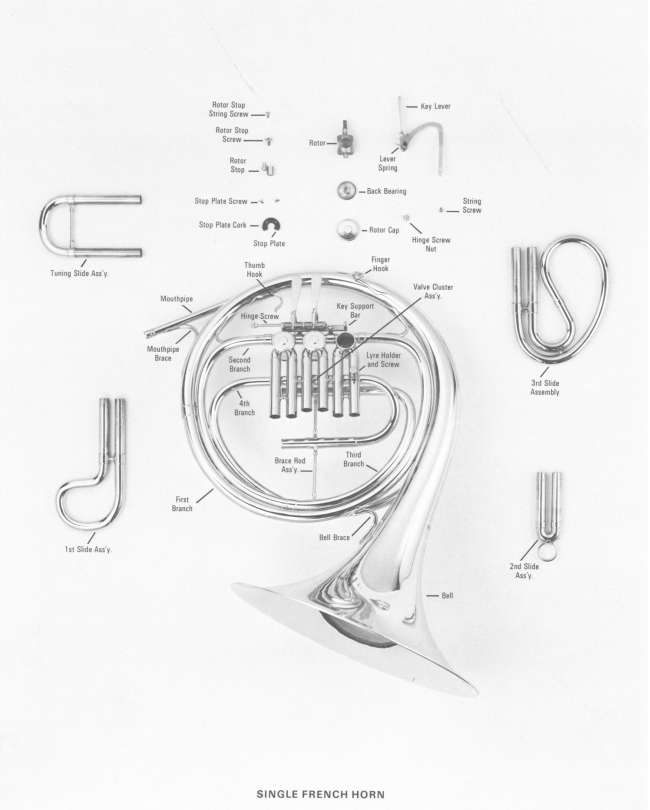 french horn parts