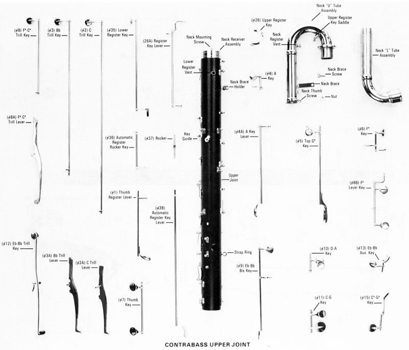Contra Bass Upper Clarinet Parts